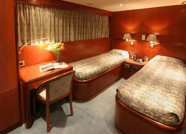 two bed cabin luxury yacht heesen 35 balearic islands