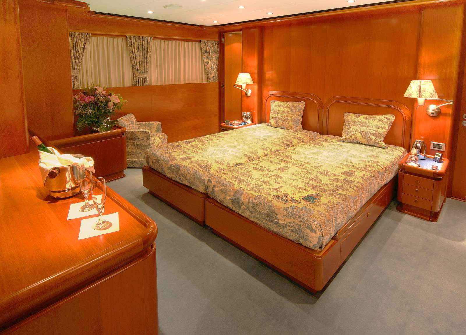 vip cabin luxury yacht heesen 35 balearic islands