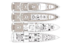 Yachtlayout Rossi Navi 48m «Aslec 4»