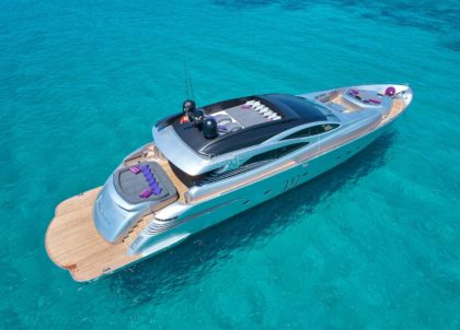 luxury yacht pershing 90 shalimar ii balearics charter