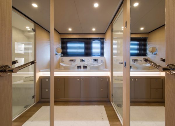 bathroom luxury yacht vanquish 82 sea story balearic islands