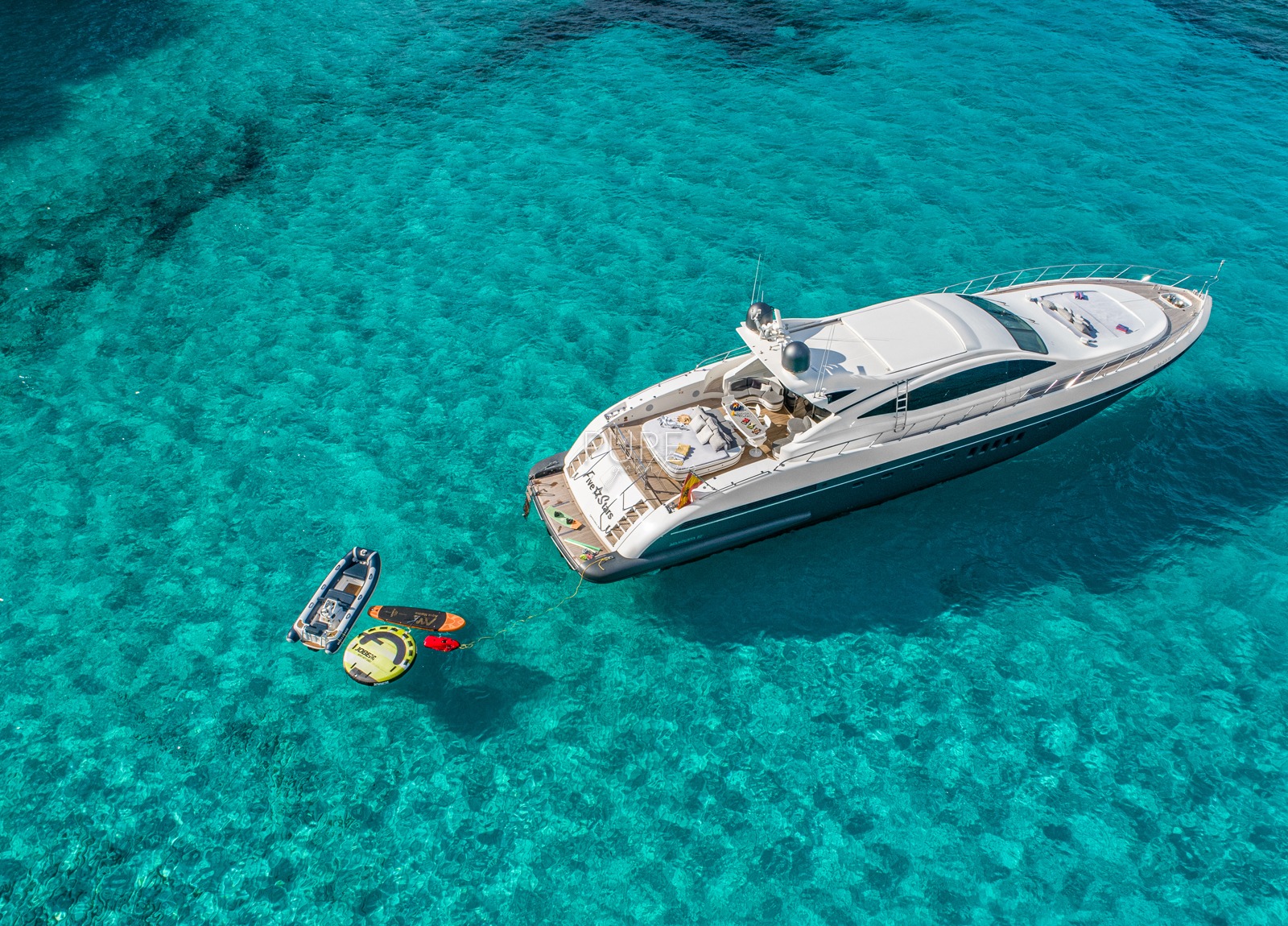 charter luxury yacht mangusta 92 five stars balearic islands