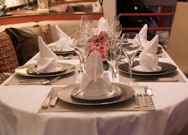 dining table luxury yacht heesen 28m heartbeat of life