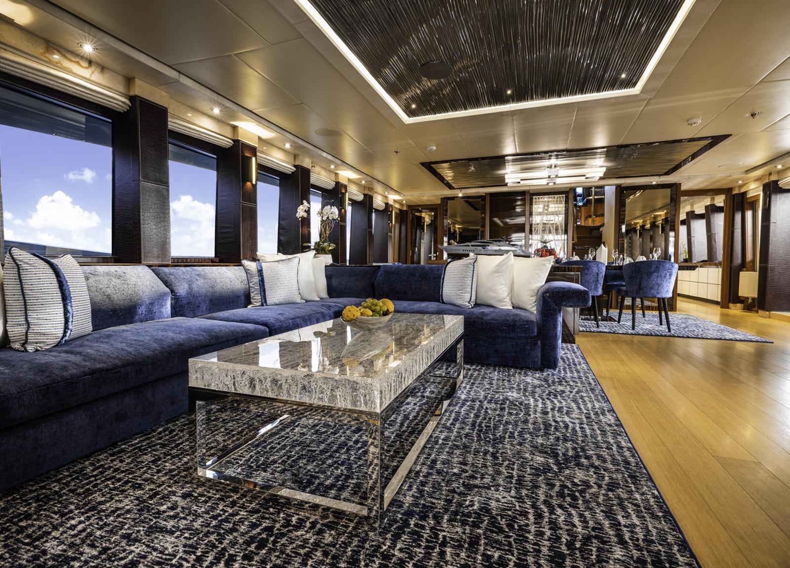 lounge luxury yacht parker johnson 150 andiamo