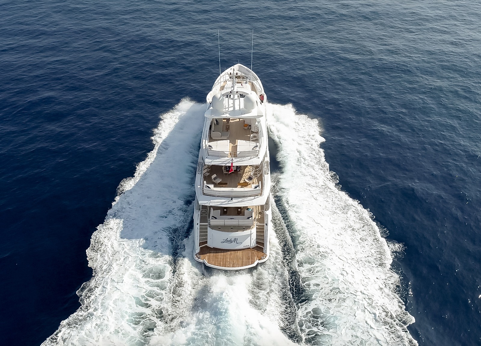 luxusyacht sunseeker 131 ladym östliches mittelmeer