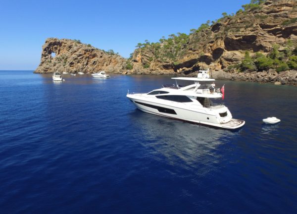 luxury yacht sunseeker 75 balearic islands charter