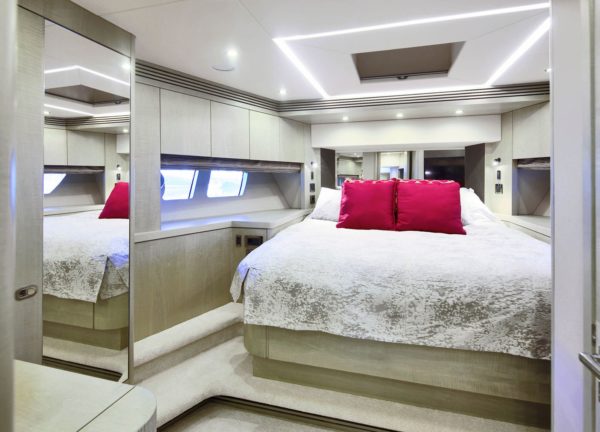vip cabin luxury yacht sunseeker 75 balearic islands