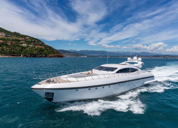 luxury yacht mangusta 108 lady b western mediterranean charter