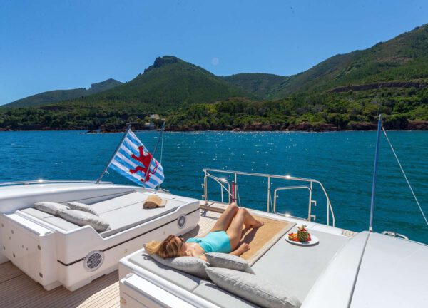 luxury yacht mangusta 108 lady b western mediterranean upperdeck