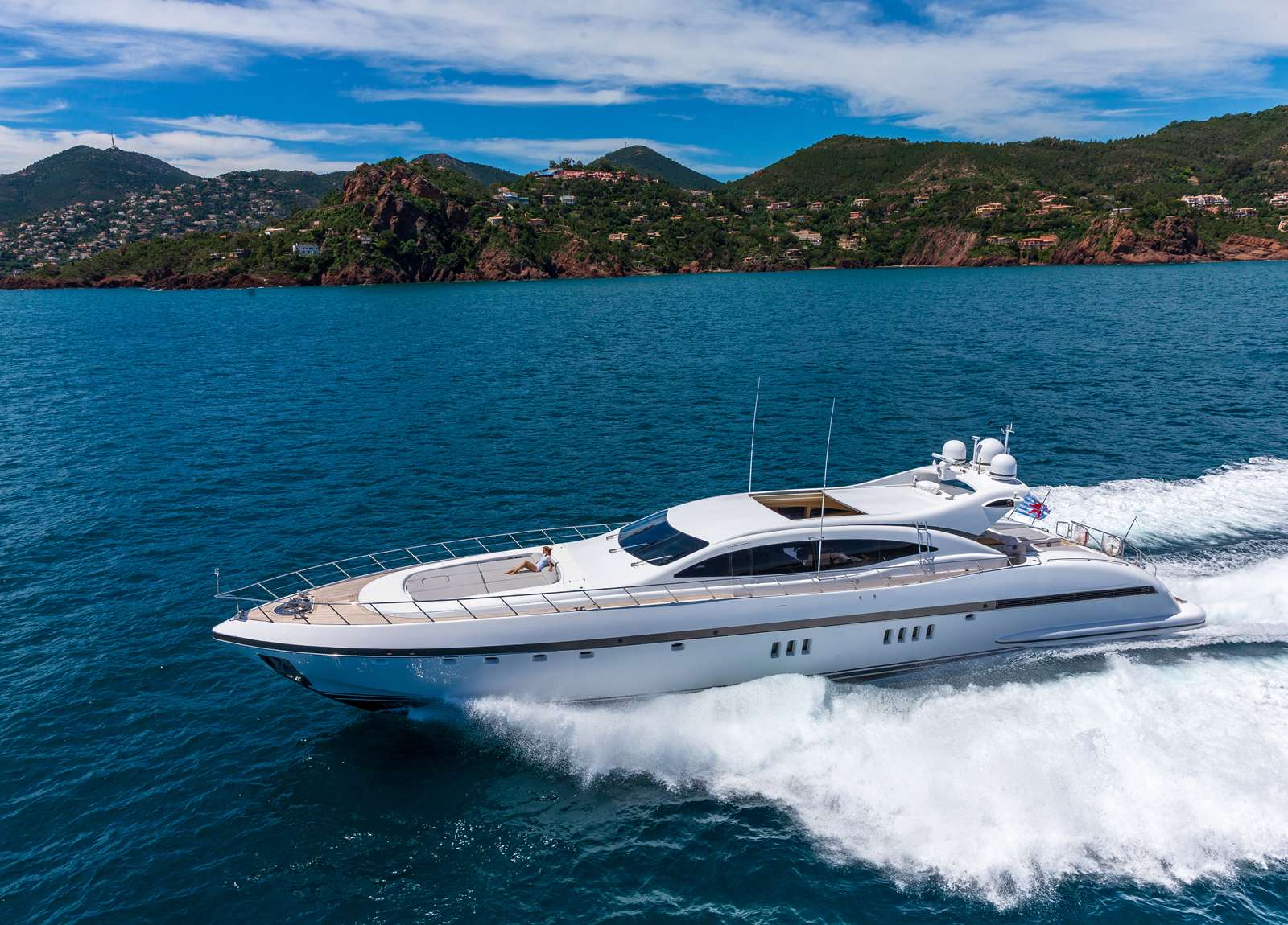 luxury yacht mangusta 108 lady b western mediterranean