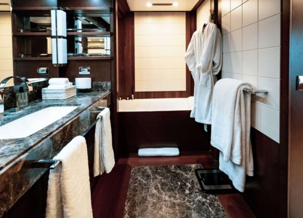bathroom luxury yacht azimut 29m koukles greece