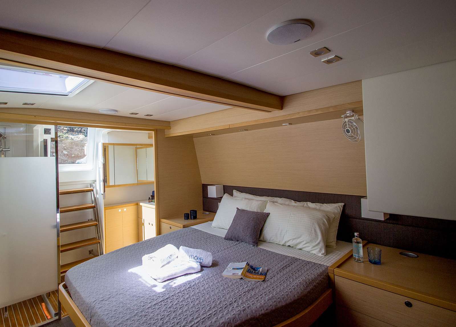 cabin luxury catamaran lagoon 560 s2 moya greece