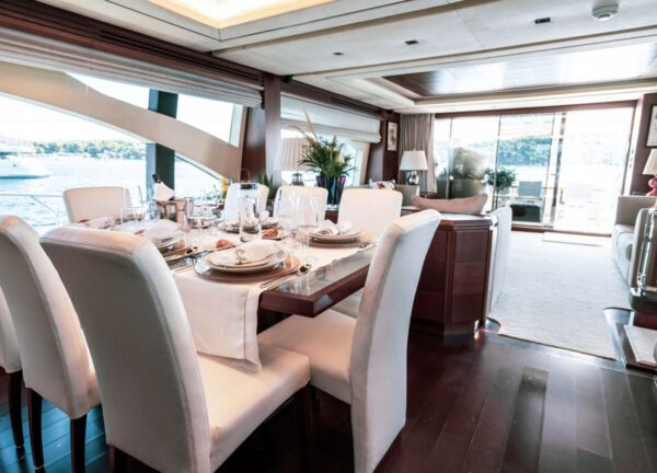 living room luxury yacht azimut 29m koukles greece