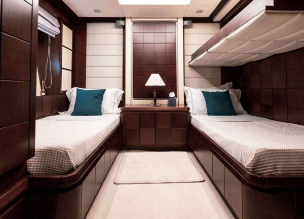 two bed cabin luxury yacht azimut 29m koukles greece