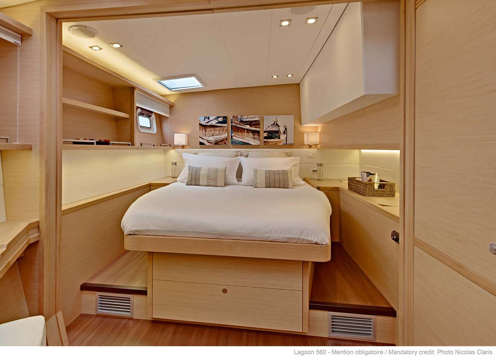 vip cabin luxury catamaran lagoon 560 s2 moya greece