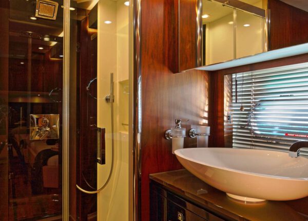 bathroom luxury yacht sunseeker predator 84 basad balearic islands