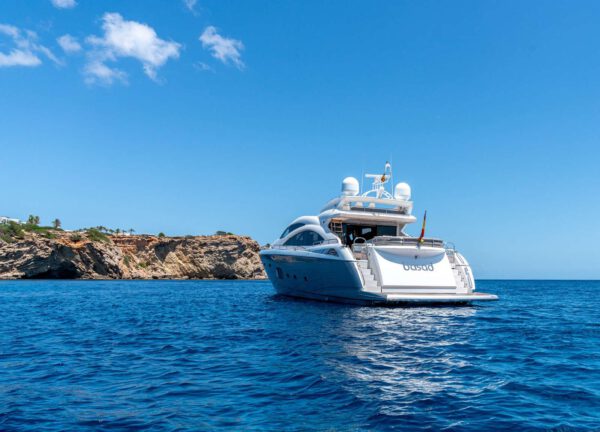 charter luxury yacht sunseeker predator 84 basad balearic islands