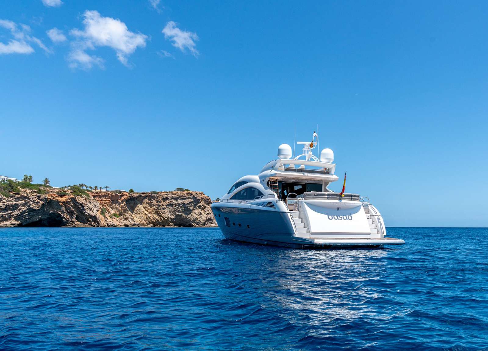 charter luxury yacht sunseeker predator 84 basad balearic islands