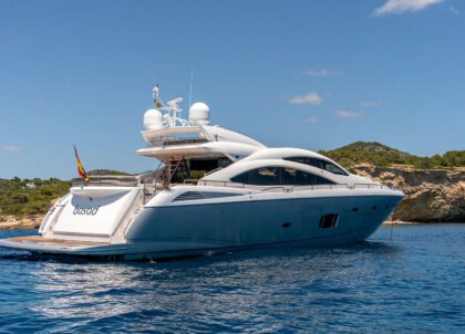 luxury yacht sunseeker predator 84 basad charter
