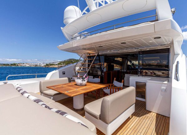 upperdeck luxury yacht sunseeker predator 84 basad balearic islands