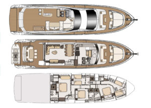 Yachtlayout Azimut 78 Fly «Prewi»