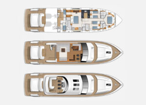 Yachtlayout Princess V85 «Agave»