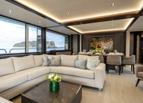 sunseeker 92 blue infinity one interior