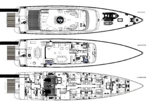 Yachtlayout MV Custom Line 45.5m „Adri»