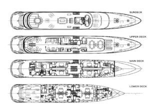 Yachtlayout MV Custom Line 52M „Anthea»