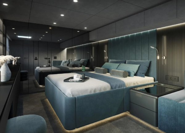 shades of grey yacht bedroom_