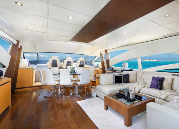 lounge luxusyacht pershing 90 shalimar ii balearic islands