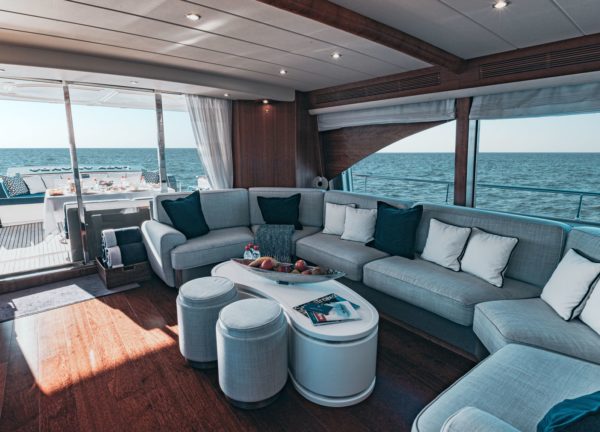 Wohnzimmer Luxury Yacht lady amanda south france