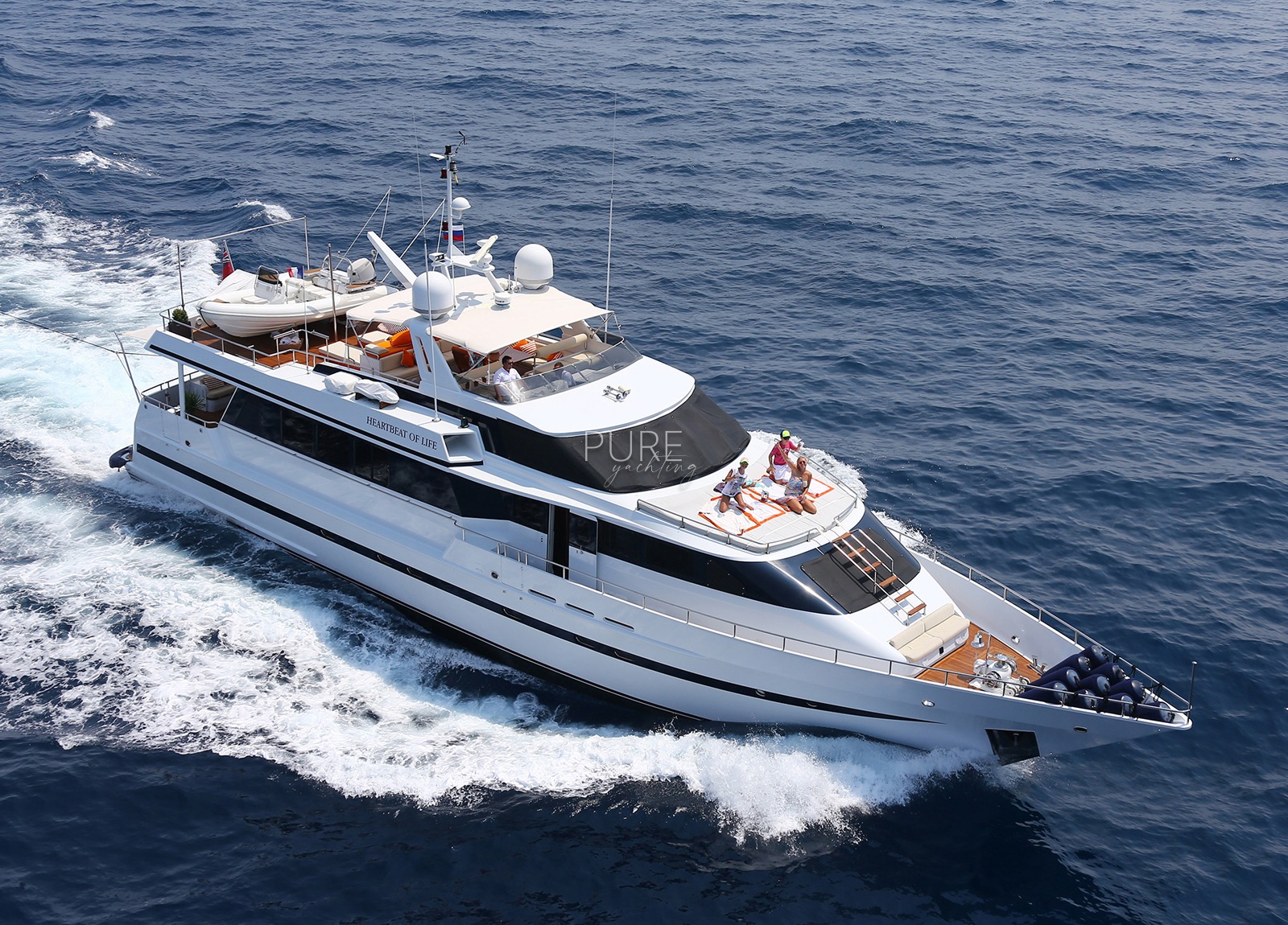 luxusyacht heesen 28m heartbeat of life spanien