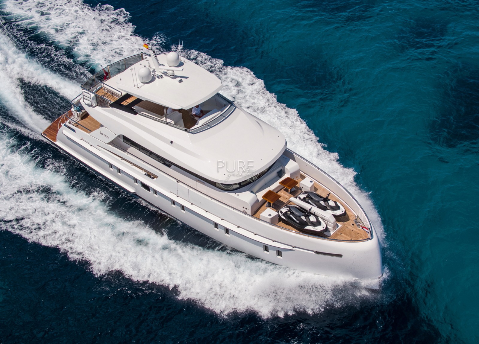 luxusyacht vanquish 82 sea story balearics charter