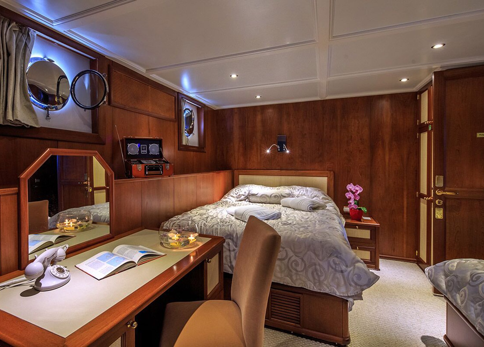 Doppelbettkabine luxusyacht donna del mare