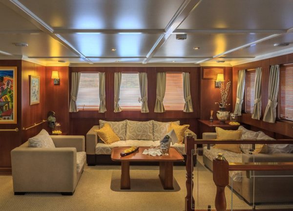 Wohnzimmer luxusyacht donna del mare charter kroatien