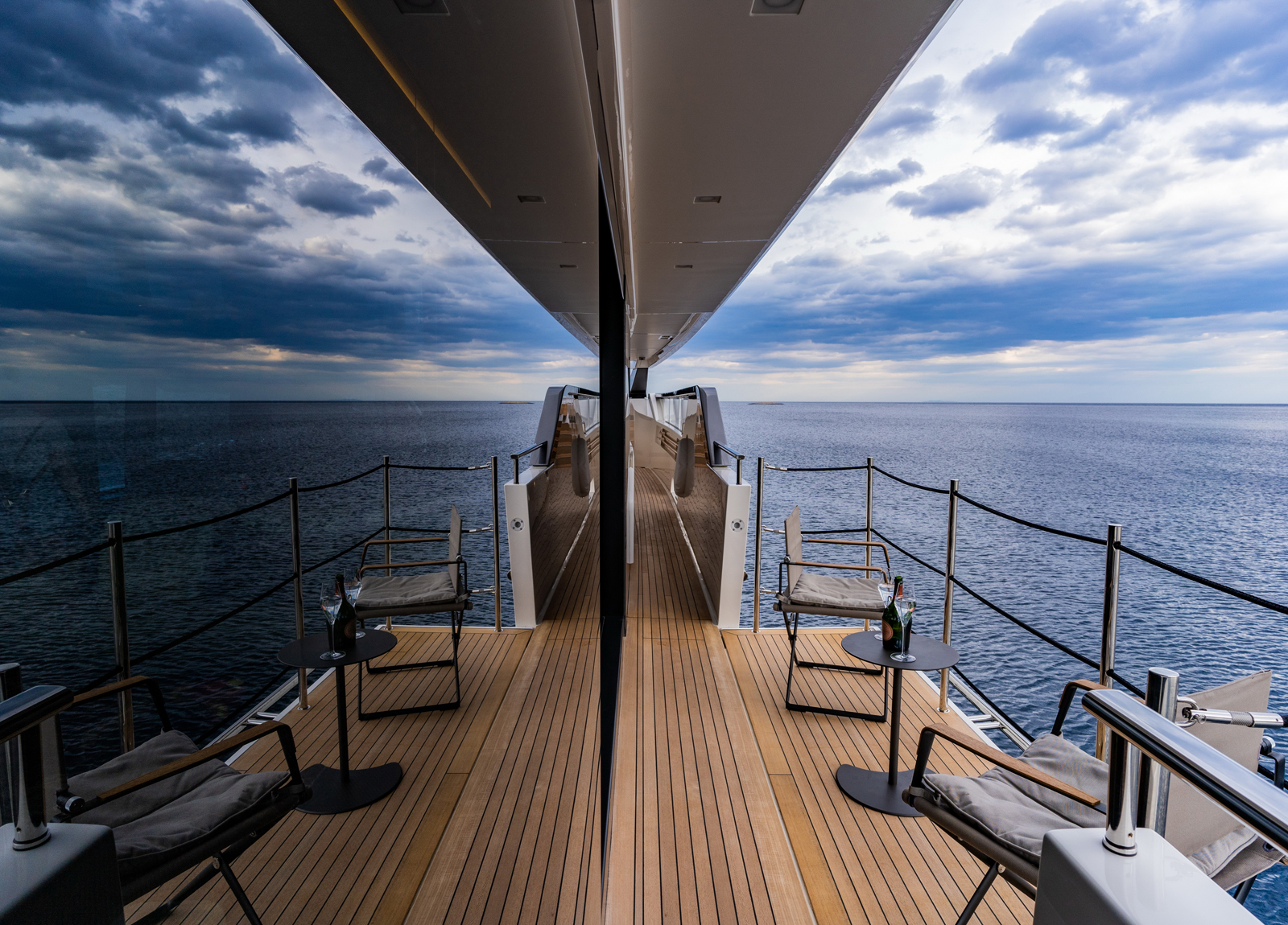 oberdeck luxusyacht sanlorenzo sl102 asymmetric noor ii kroatien charter