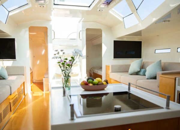 kitchen sailing yacht luxury charter miayabi balearic islands