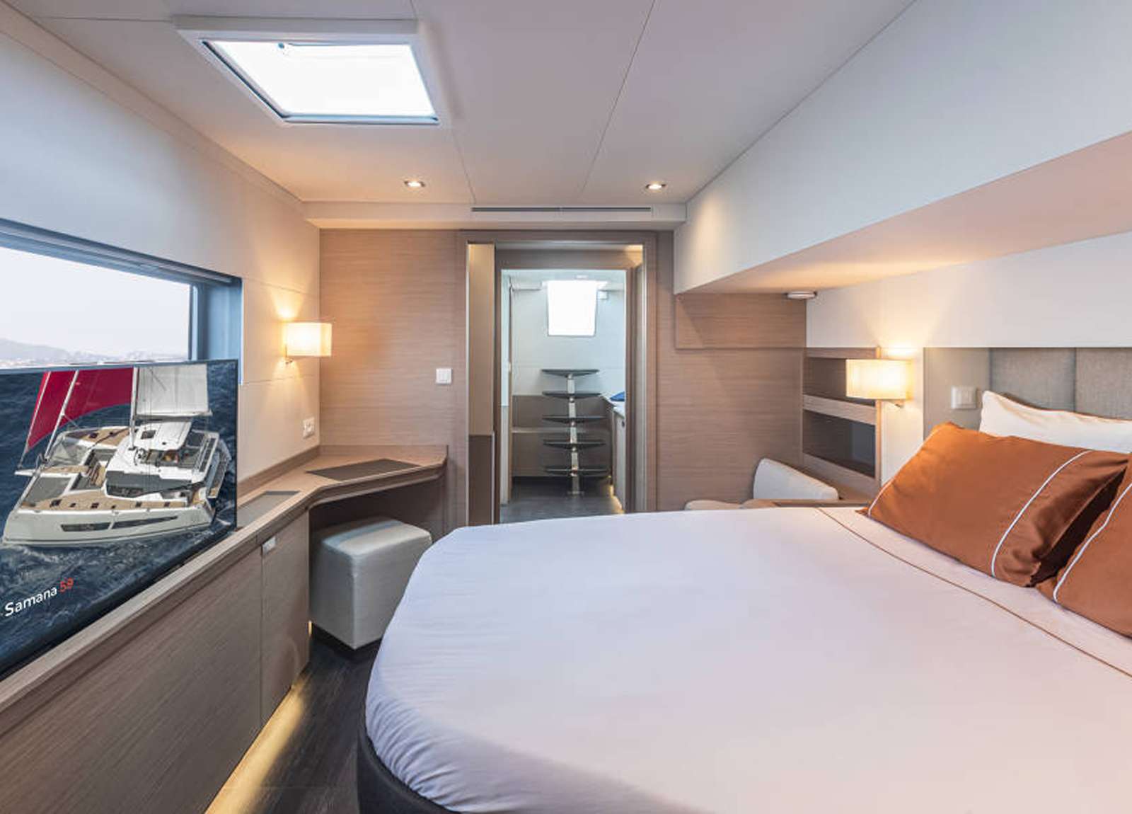cabin luxury catamaran fountaine pajot samana 59 alma