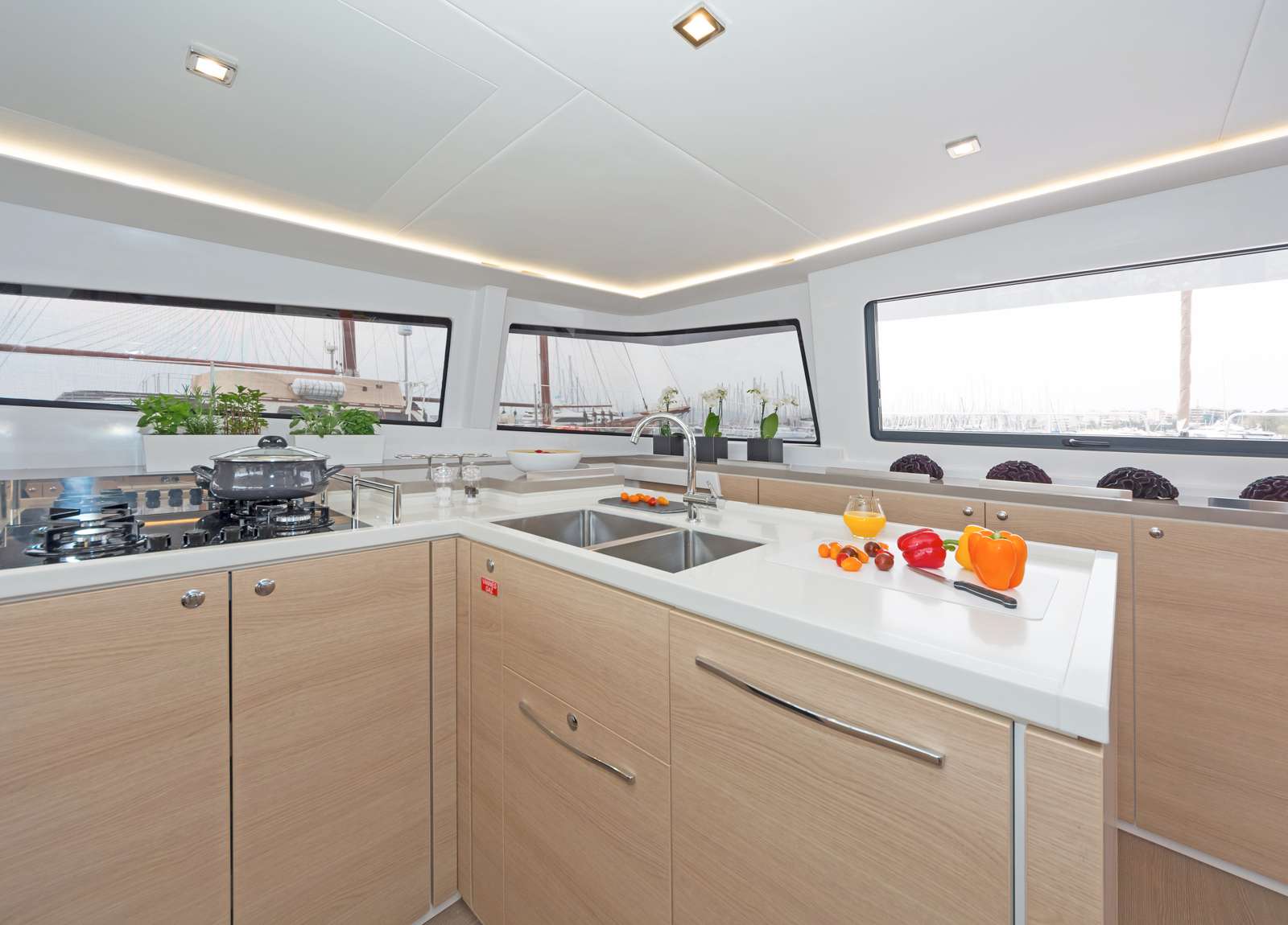 kitchen luxury catamaran bali 5 4 babalu griechenland