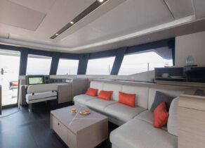 lounge luxury catamaran fountaine pajot samana 59 alma griechenland