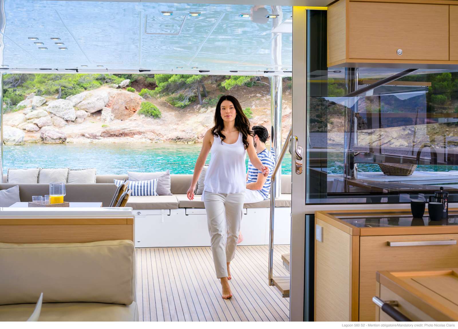 salon luxury catamaran lagoon 560 s2 moya charter