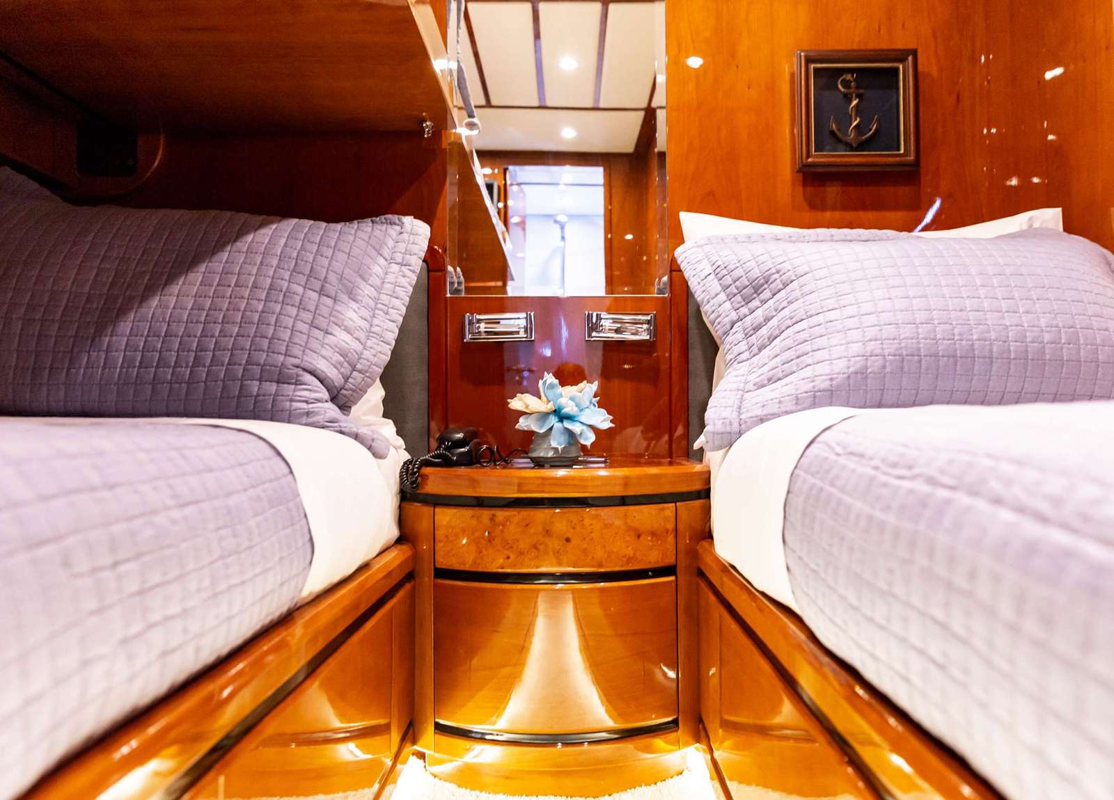 Zweibett Kabine luxusyacht possilipo 80 pareaki