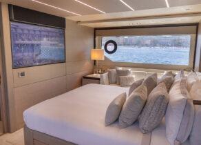 Schlafzimmer yacht sunseeker 76 Lady m mallorca