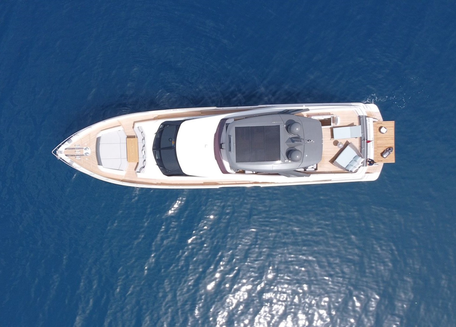 yacht ferretti shero aerial view