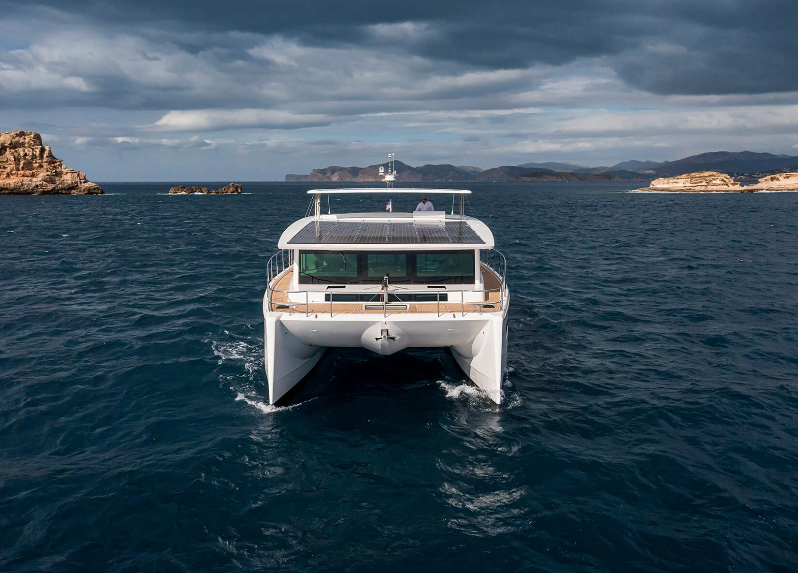 charter yacht silent dream drone mallorca