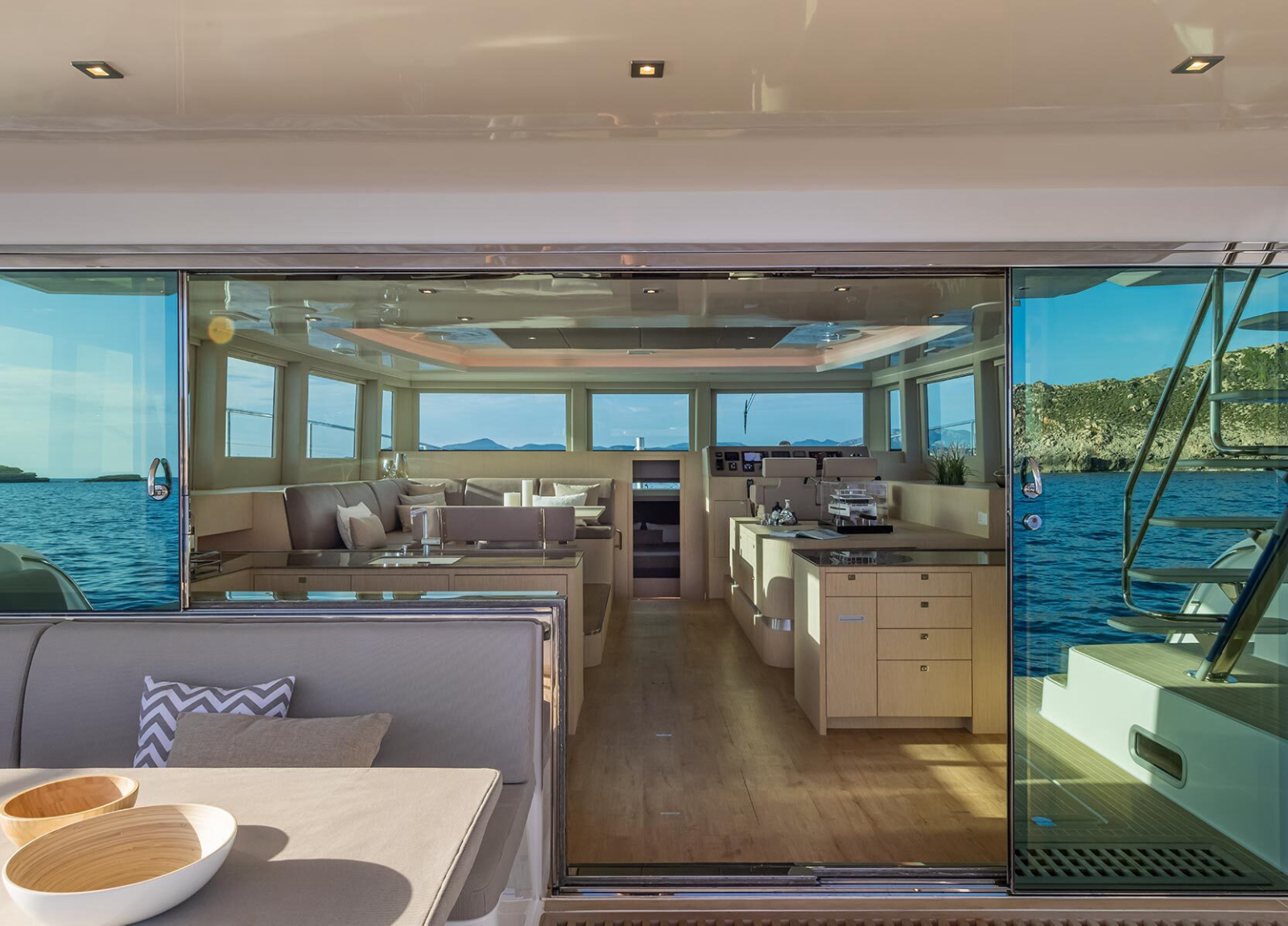 charter yacht silent dream indoor outdoor