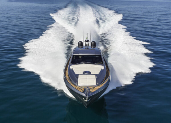 charter yacht pershing 6x saints front cruising