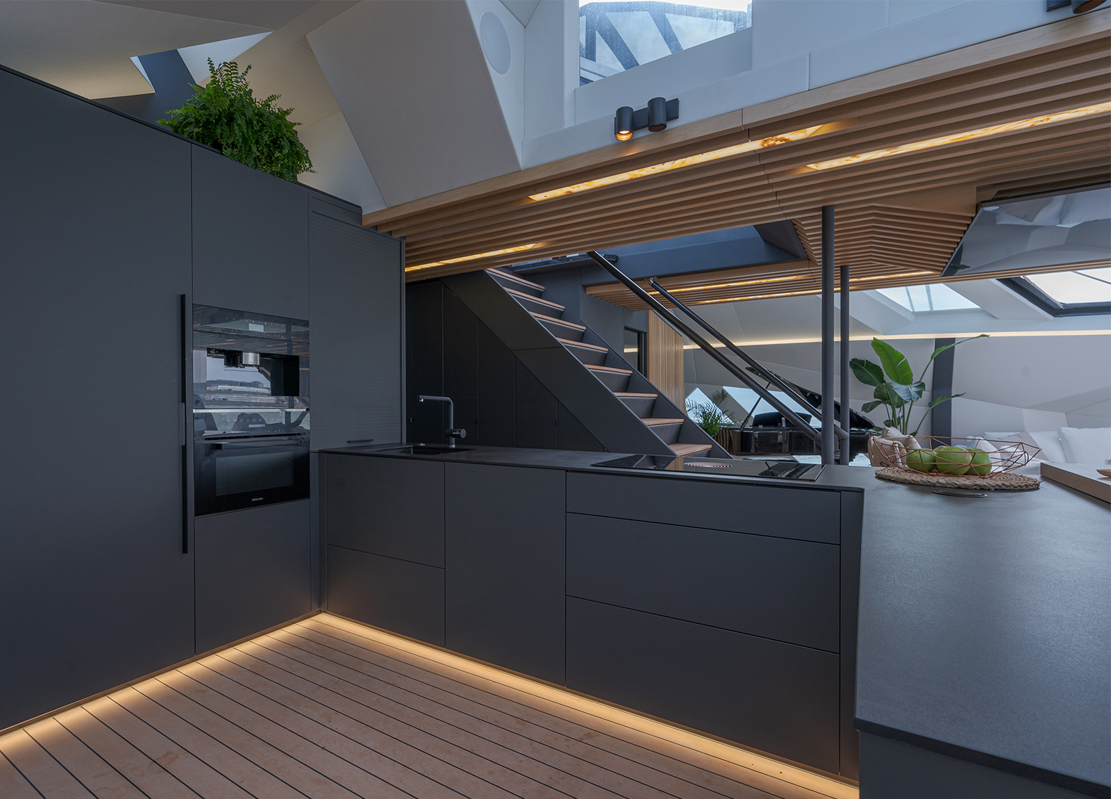 trimaran hanstaiger x1 kitchen