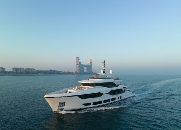 charter yacht majesty 120 olivia cruising